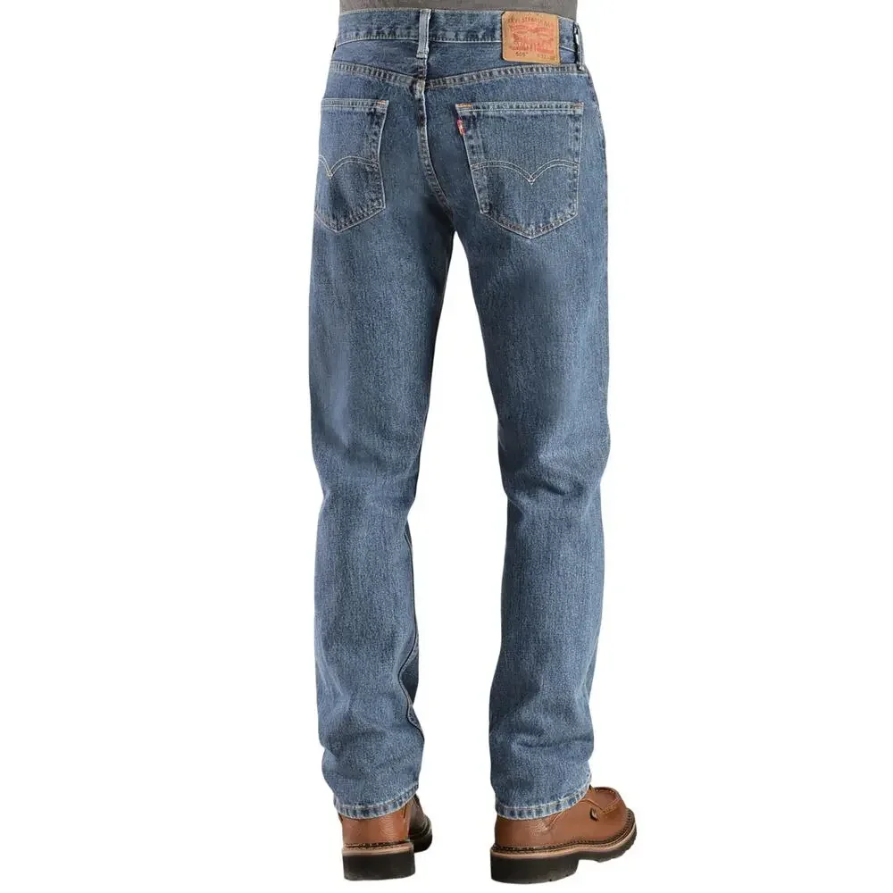 Levi's 505 Prewashed Regular Straight Leg Men's Jeans, Stonewash, Size 36x32